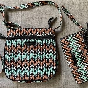 Vera Bradley Crossbody Bag with Matching Wallet